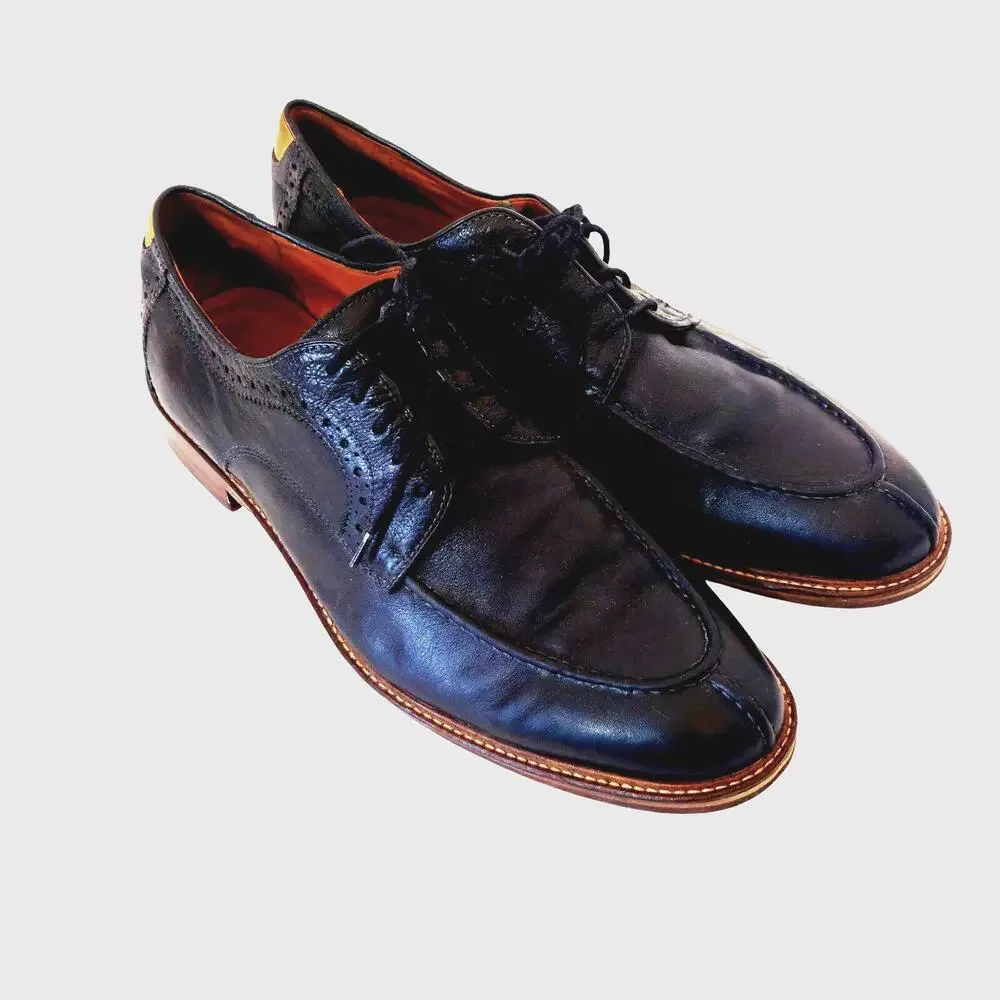 Johnston & Murphy Leather 1850 Oxford Dress Shoes Size 11D Black Lace Up 20-6931